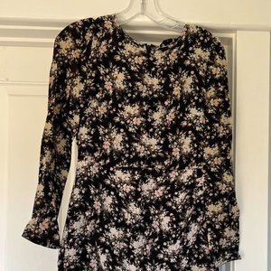 Club Monaco Floral Silk Dress